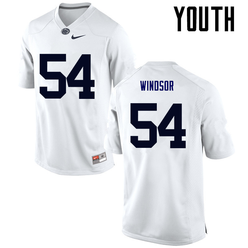 Youth Penn State Nittany Lions #54 Robert Windsor College Football Jerseys-White